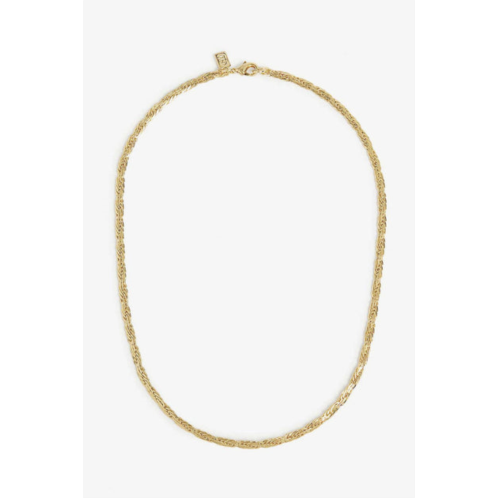 CRYSTAL HAZE mommo woven chain necklace in gold