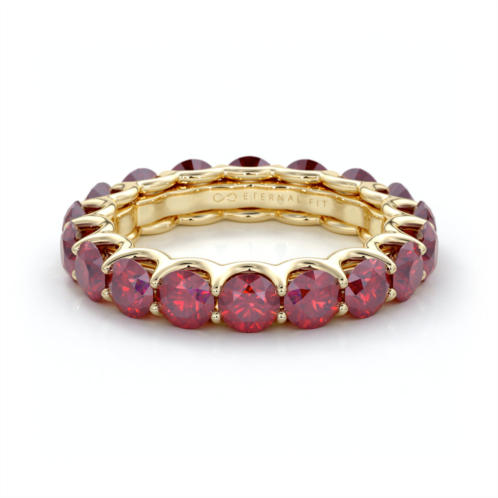 The Eternal Fit 14k rose gold 4.25 ct. tw. ruby eternity ring