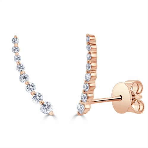 Sabrina Designs 14k gold & diamond ear climber earrings