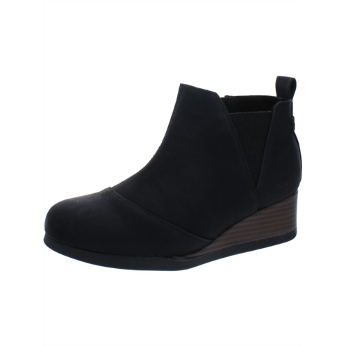 Toms kelsey womens faux leather zip up ankle boots