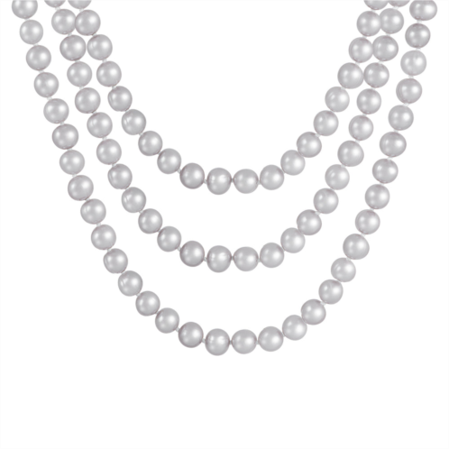 Splendid Pearls endless pink 80 freshwater pearl necklace