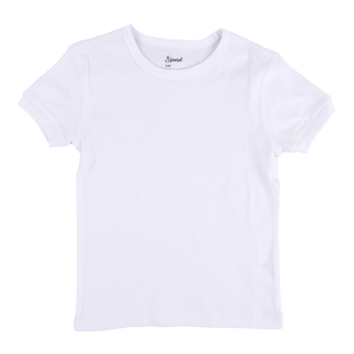 Leveret kids short sleeve t-shirt neutral solid color