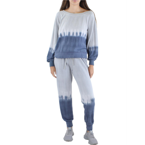 Ava + Esme womens tie-dye fleece lined jogger pants