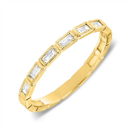 Sabrina Designs 14k gold diamond baguette band