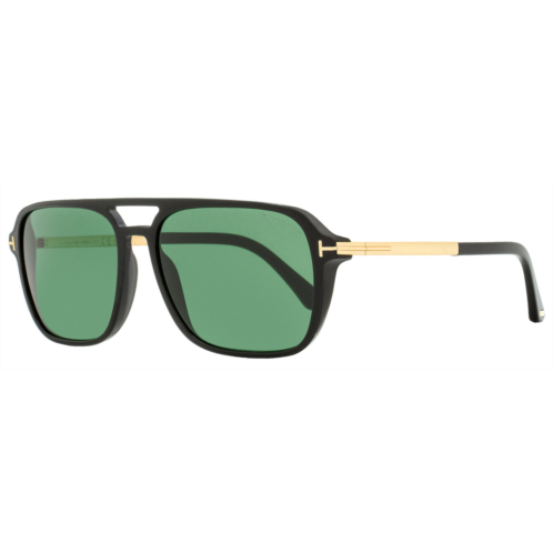 Tom Ford mens rectangular sunglasses tf910 crosby 01n black/gold 59mm