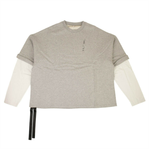 Unravel Project gray layered long sleeve sweashirt
