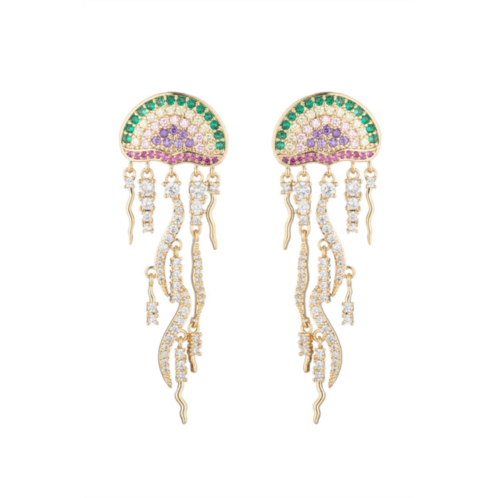 Eye Candy LA jellyfish cz earrings
