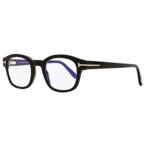 Tom Ford mens blue block eyeglasses tf5808b 001 black 49mm