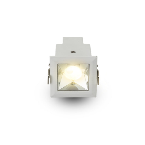 VONN Lighting rubik 1.75 1-light led fixed recessed downlight w/trim 100-277v beam angle 34 degree white