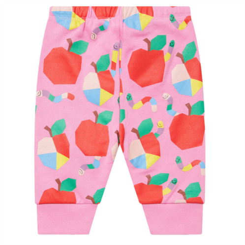 Stella McCartney pink apple print joggers