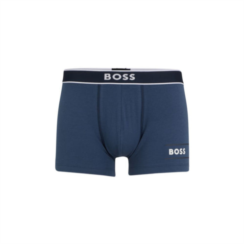 BOSS cotton-blend trunks with stripes and logos