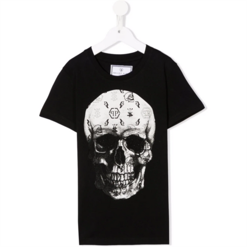 Philipp Plein black skull logo t-shirt