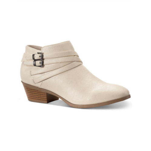Style & Co. willow womens microfiber block heel ankle boots