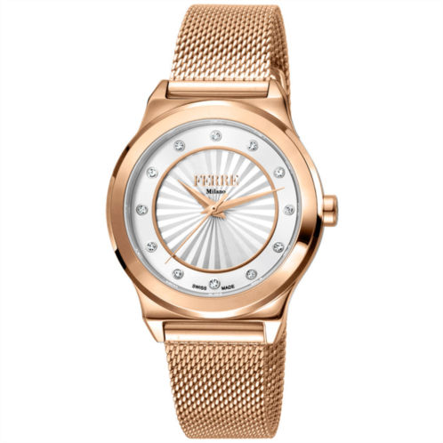 Ferre Milano womens white dial watch