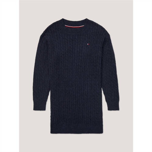 TOMMY HILFIGER Kids Cable Knit Sweater Dress