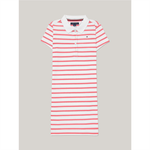 TOMMY HILFIGER Kids Stripe Stretch Pique Polo Dress