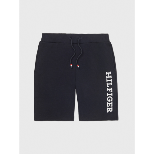 TOMMY HILFIGER Kids Embroidered Monotype Sweatshort