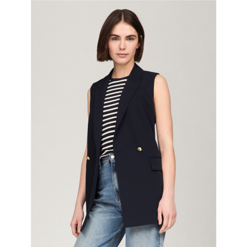 TOMMY HILFIGER Sleeveless Double-Breasted Blazer