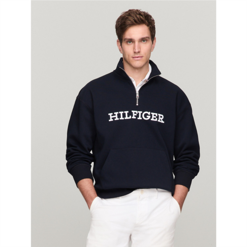 TOMMY HILFIGER Embroidered Monotype Half-Zip Sweatshirt