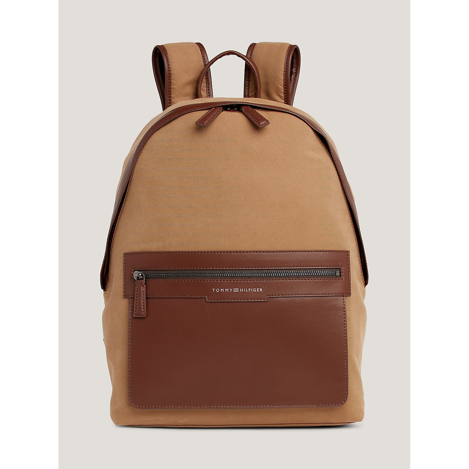 TOMMY HILFIGER Leather Trim Dome Backpack