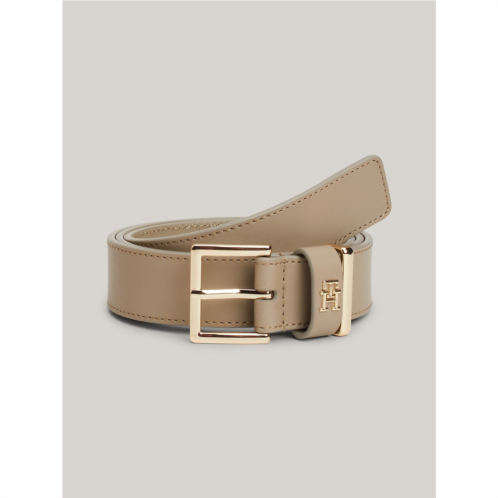 TOMMY HILFIGER TH Monogram Double Keeper Leather Belt