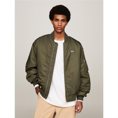 TOMMY HILFIGER Relaxed Fit Sateen Bomber Jacket