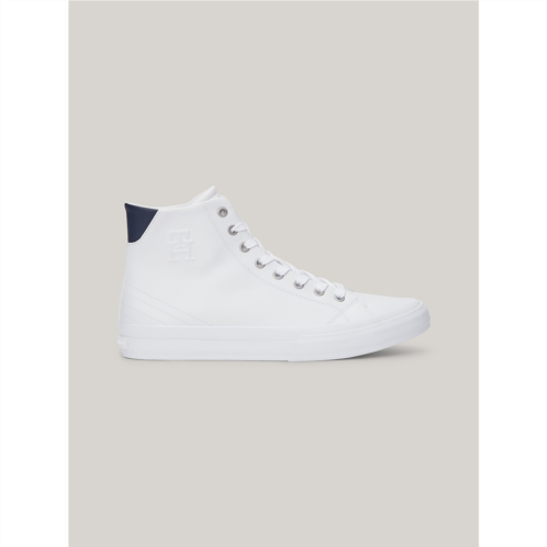 TOMMY HILFIGER TH Logo Leather High-Top Sneaker