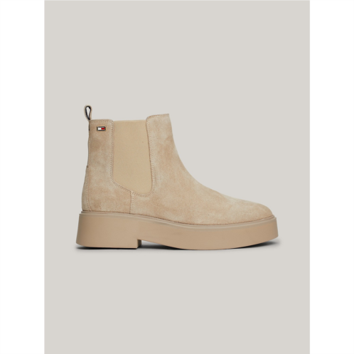 TOMMY HILFIGER Tonal Suede Chunky Chelsea Boot