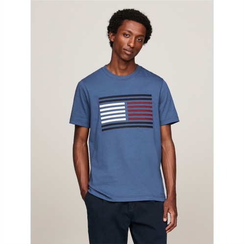 TOMMY HILFIGER Embroidered Grosgrain Flag T-Shirt