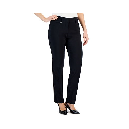 JM Collection Womens Slim-Leg Curvy-Fit Pants Regular & Short Lengths