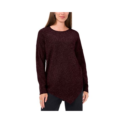 Vince Camuto Womens Crewneck Asymmetrical Sweater