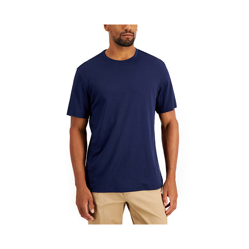 Alfani Mens Solid Supima Blend Crewneck T-Shirt