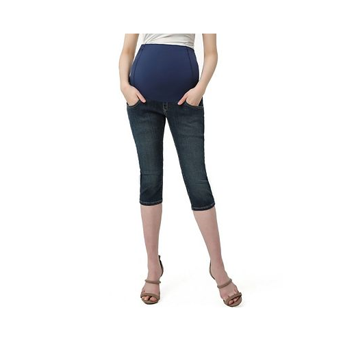 Kimi + kai Maternity Courtney Stretch Denim Capri