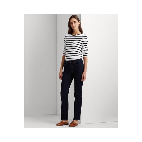 POLO RALPH LAUREN Petite Mid-Rise Straight Jean Petite & Petite Short Lengths