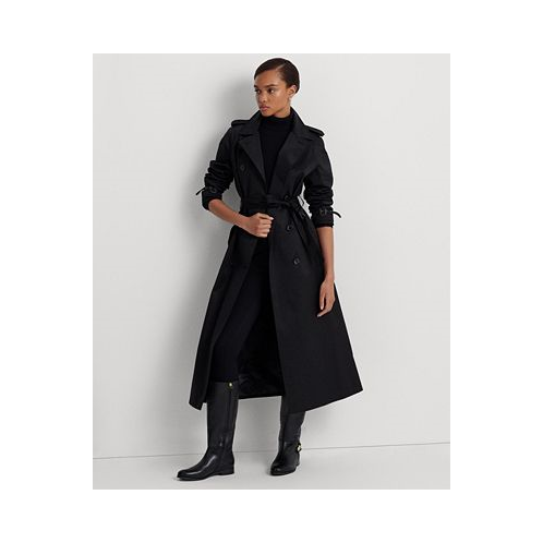 POLO RALPH LAUREN Womens Belted Maxi Trench Coat