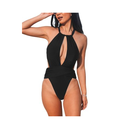 CUPSHE Womens Cut Out High Cut One-piece Swimsuit