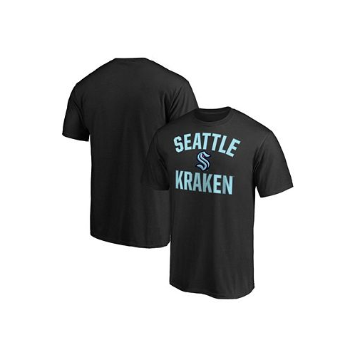 Fanatics Mens Black Seattle Kraken Victory Arch T-shirt