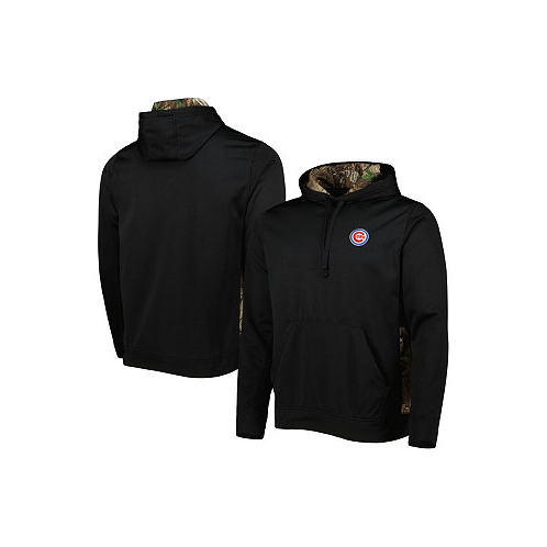 Dunbrooke Mens Black Camo Chicago Cubs Ranger Pullover Hoodie