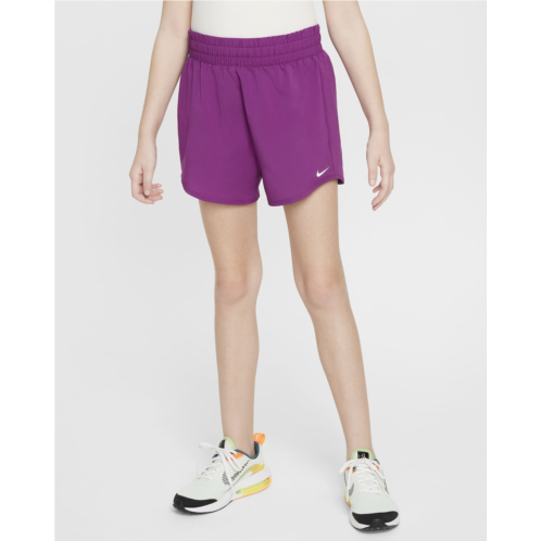 Nike One Big Kids (Girls) Dri-FIT High-Waisted Woven Training Shorts