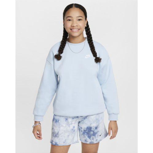Nike Sportswear Club Fleece Big Kids (Girls) Oversized Sweatshirt