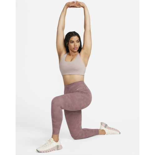 Nike Universa Womens Medium-Support High-Waisted 7/8 Camo Leggings with Pockets