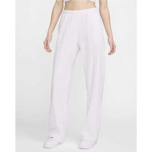 Nike Sportswear Chill Terry Womens Mid-Rise French Terry Open-Hem Sweatpants