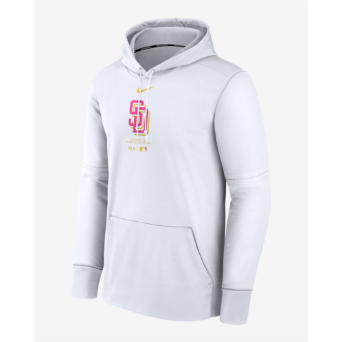 San Diego Padres City Connect Practice Mens Nike Therma MLB Pullover Hoodie
