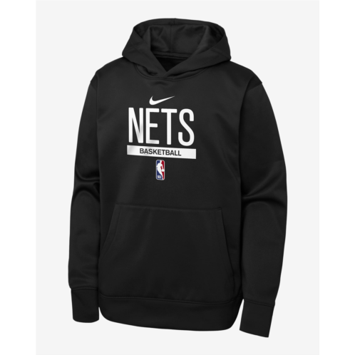 Brooklyn Nets Spotlight Big Kids Nike Dri-FIT NBA Pullover Hoodie