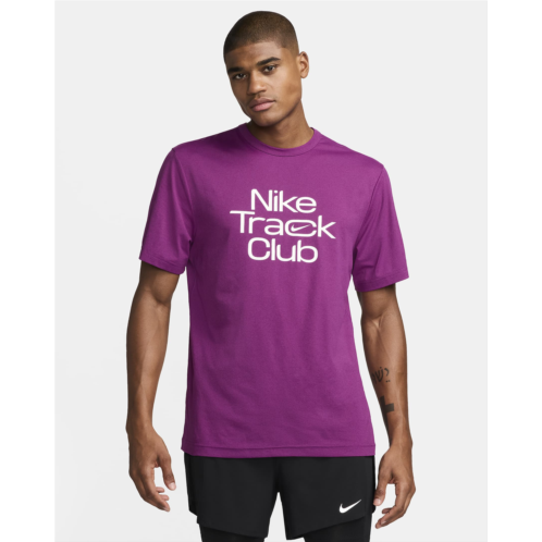 Nike Track Club Mens Dri-FIT Short-Sleeve Running Top