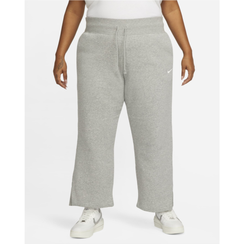Nike Sportswear Phoenix Fleece Womens High-Waisted Wide-Leg Sweatpants (Plus Size)