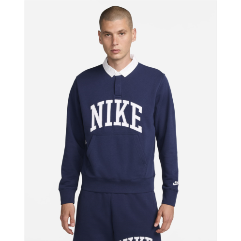 Nike Club Fleece Mens Long-Sleeve Fleece Polo