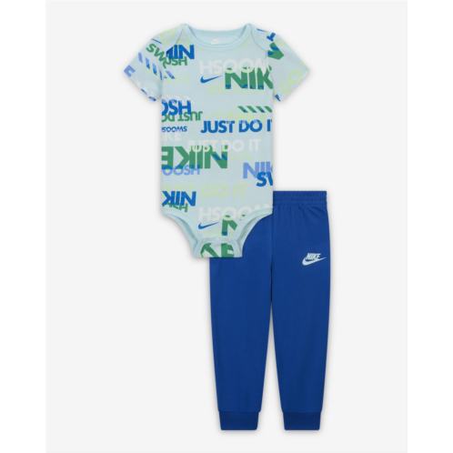 Nike Sportswear Playful Exploration Baby (12-24M) Printed Bodysuit and Pants Set