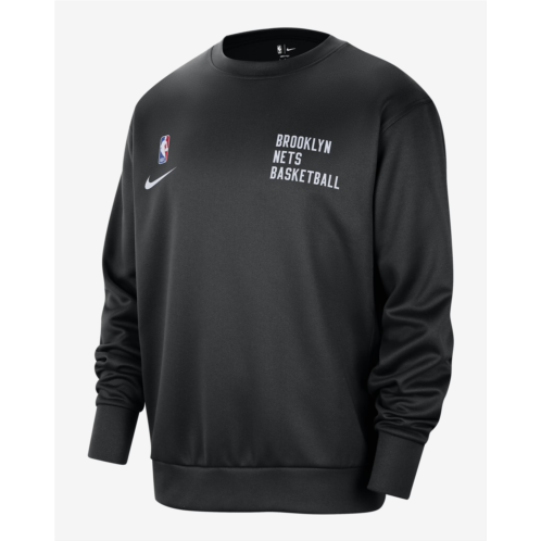 Brooklyn Nets Spotlight Mens Nike Dri-FIT NBA Crew-Neck Sweatshirt