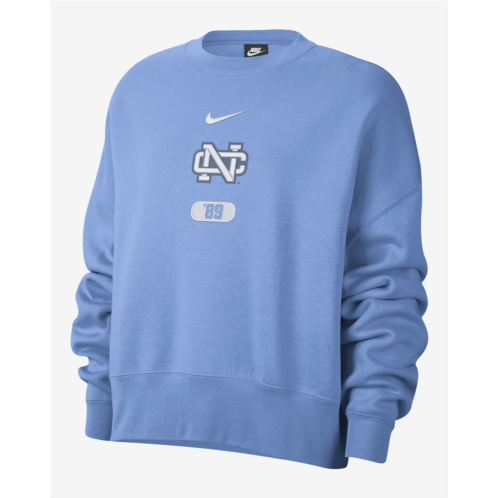 UNC Womens Nike College Crew-Neck Sweatshirt